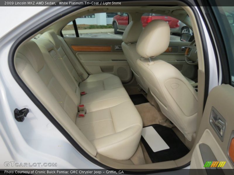 White Platinum Tri-Coat / Light Stone 2009 Lincoln MKZ AWD Sedan