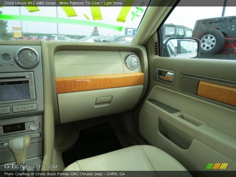 White Platinum Tri-Coat / Light Stone 2009 Lincoln MKZ AWD Sedan