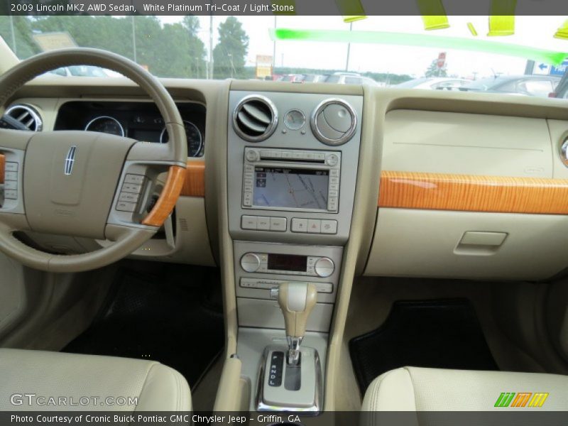 White Platinum Tri-Coat / Light Stone 2009 Lincoln MKZ AWD Sedan