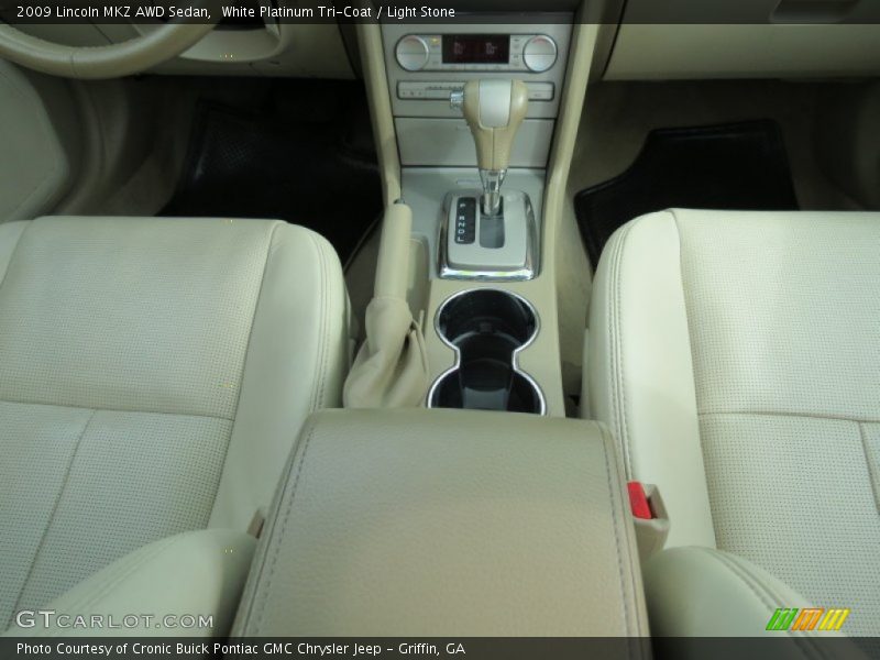 White Platinum Tri-Coat / Light Stone 2009 Lincoln MKZ AWD Sedan