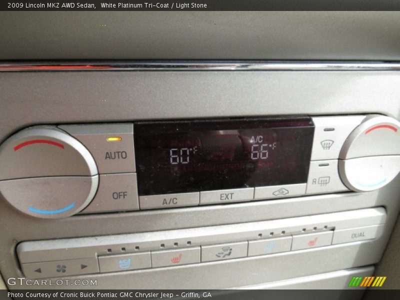 White Platinum Tri-Coat / Light Stone 2009 Lincoln MKZ AWD Sedan