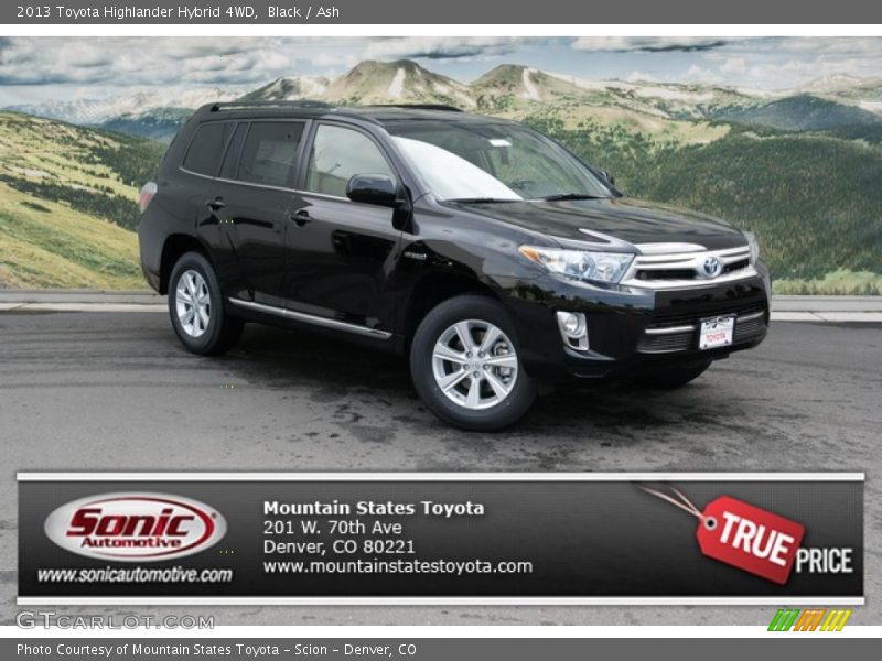 Black / Ash 2013 Toyota Highlander Hybrid 4WD