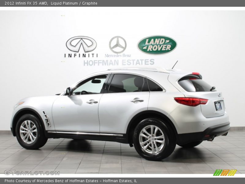 Liquid Platinum / Graphite 2012 Infiniti FX 35 AWD