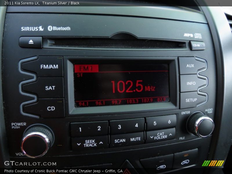 Titanium Silver / Black 2011 Kia Sorento LX