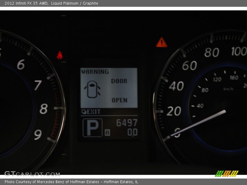 Liquid Platinum / Graphite 2012 Infiniti FX 35 AWD