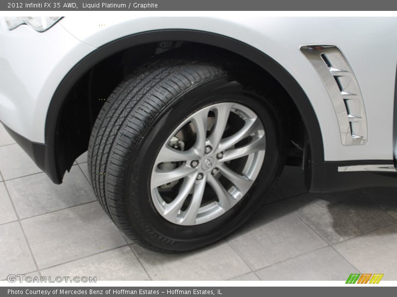 Liquid Platinum / Graphite 2012 Infiniti FX 35 AWD