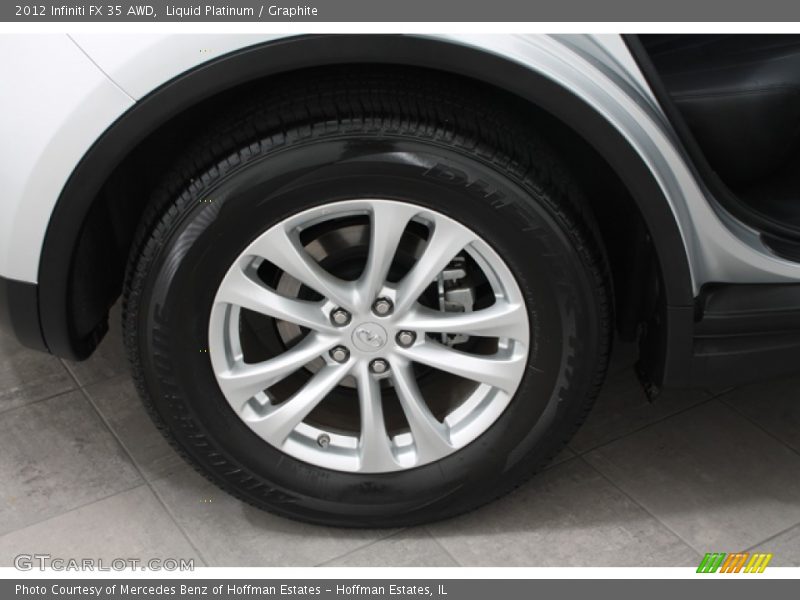 Liquid Platinum / Graphite 2012 Infiniti FX 35 AWD