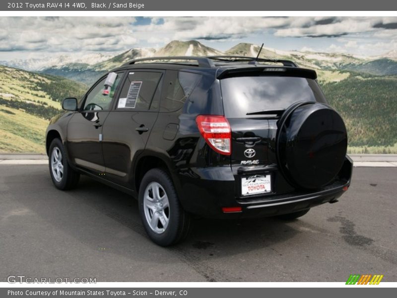 Black / Sand Beige 2012 Toyota RAV4 I4 4WD
