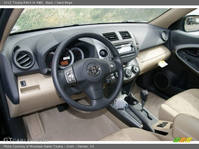 Black / Sand Beige 2012 Toyota RAV4 I4 4WD