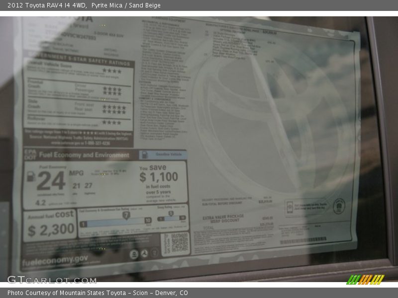 Pyrite Mica / Sand Beige 2012 Toyota RAV4 I4 4WD