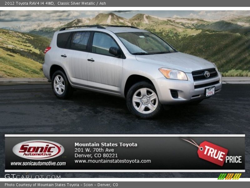 Classic Silver Metallic / Ash 2012 Toyota RAV4 I4 4WD