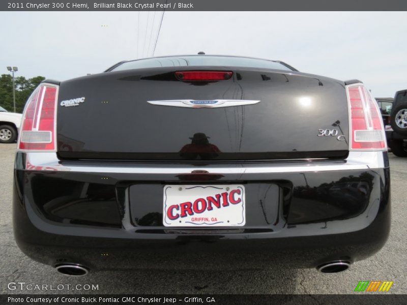 Brilliant Black Crystal Pearl / Black 2011 Chrysler 300 C Hemi