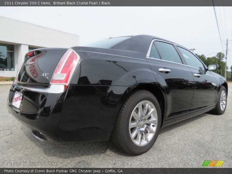 Brilliant Black Crystal Pearl / Black 2011 Chrysler 300 C Hemi