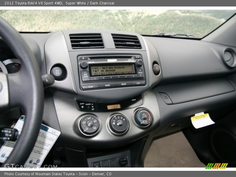 Super White / Dark Charcoal 2012 Toyota RAV4 V6 Sport 4WD