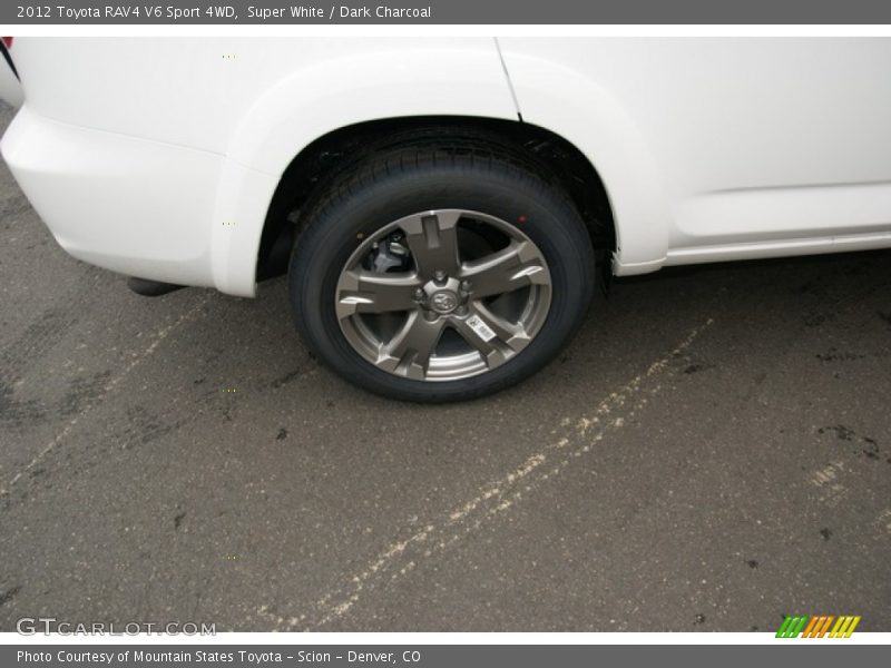 Super White / Dark Charcoal 2012 Toyota RAV4 V6 Sport 4WD