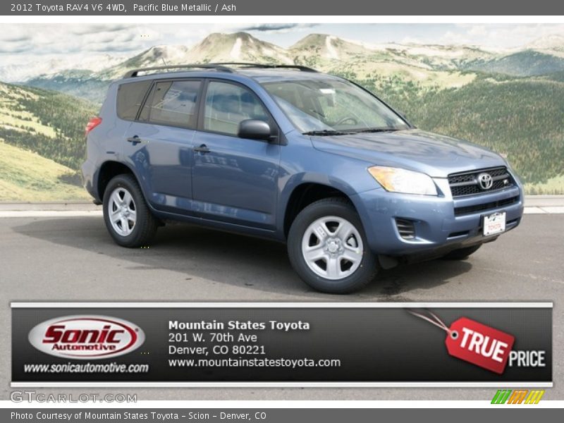 Pacific Blue Metallic / Ash 2012 Toyota RAV4 V6 4WD