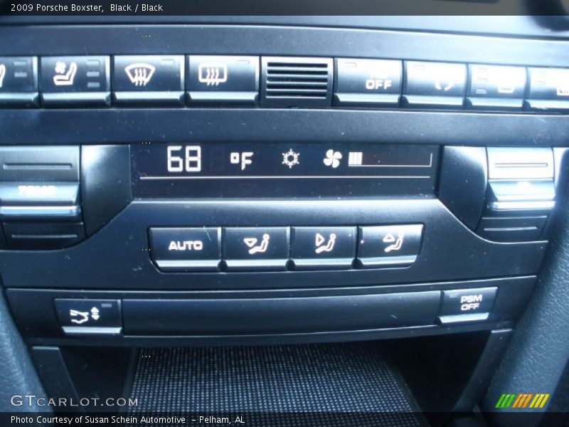 Controls of 2009 Boxster 
