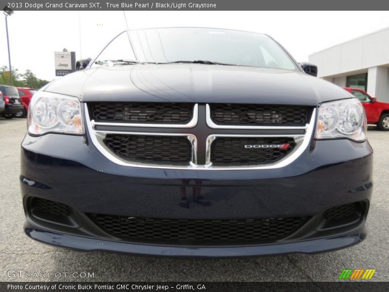 True Blue Pearl / Black/Light Graystone 2013 Dodge Grand Caravan SXT