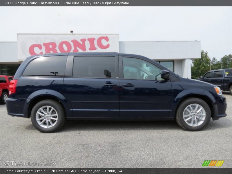 True Blue Pearl / Black/Light Graystone 2013 Dodge Grand Caravan SXT