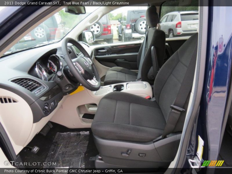 True Blue Pearl / Black/Light Graystone 2013 Dodge Grand Caravan SXT