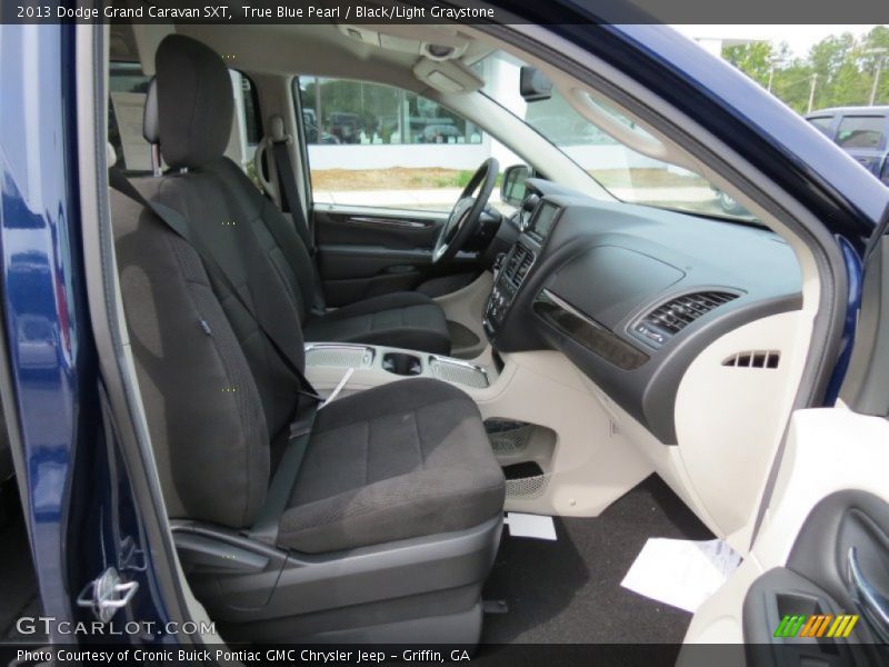 True Blue Pearl / Black/Light Graystone 2013 Dodge Grand Caravan SXT