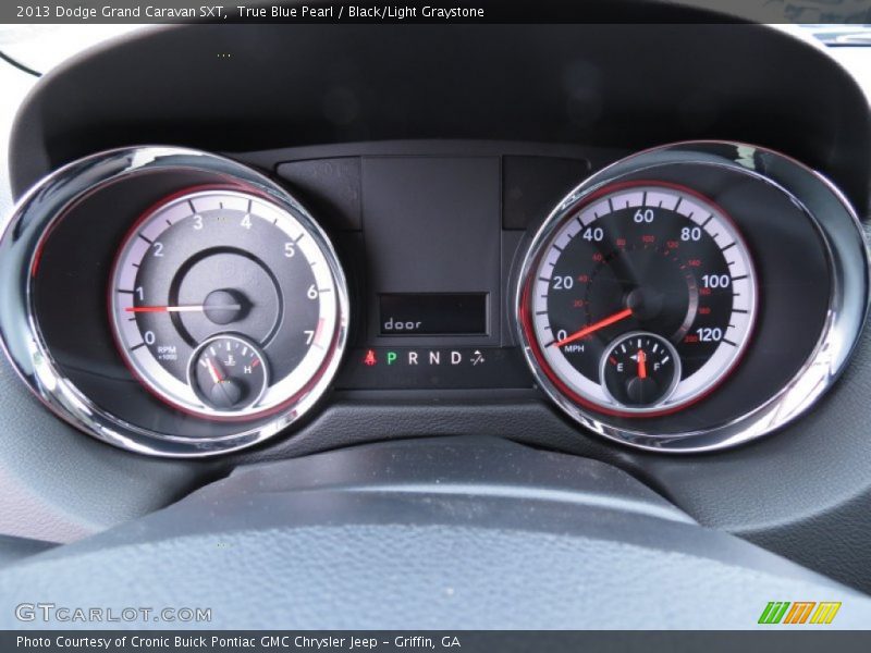 True Blue Pearl / Black/Light Graystone 2013 Dodge Grand Caravan SXT