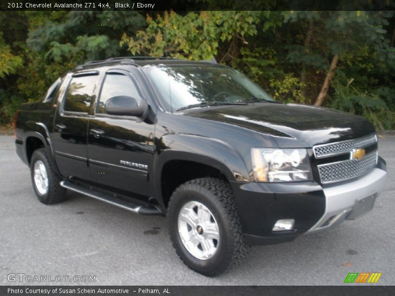 Black / Ebony 2012 Chevrolet Avalanche Z71 4x4