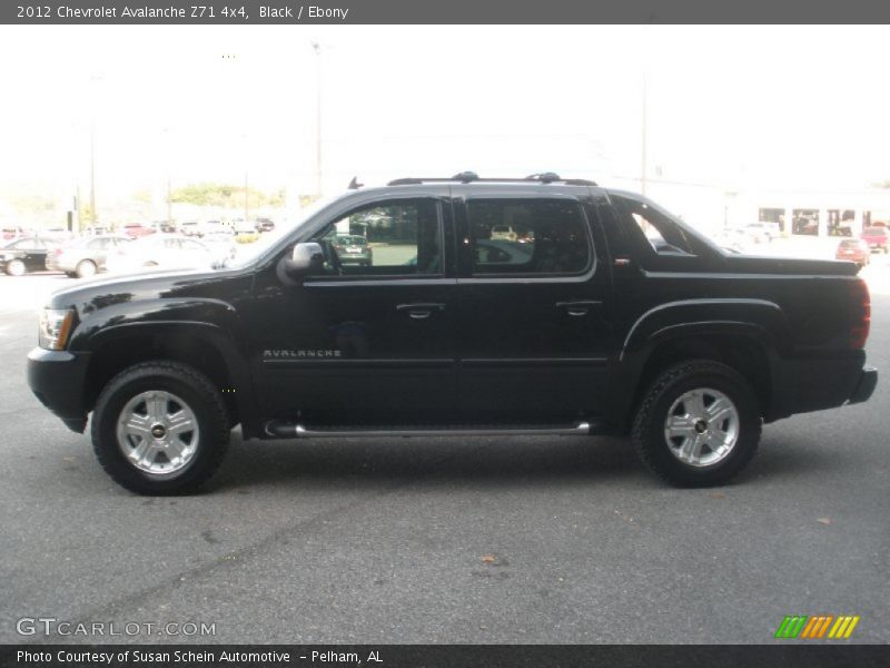 Black / Ebony 2012 Chevrolet Avalanche Z71 4x4