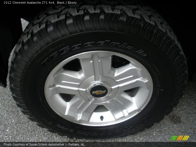 Black / Ebony 2012 Chevrolet Avalanche Z71 4x4