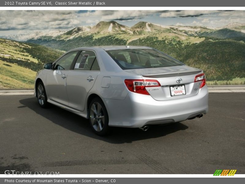 Classic Silver Metallic / Black 2012 Toyota Camry SE V6