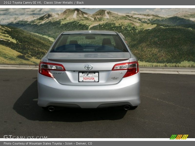 Classic Silver Metallic / Black 2012 Toyota Camry SE V6