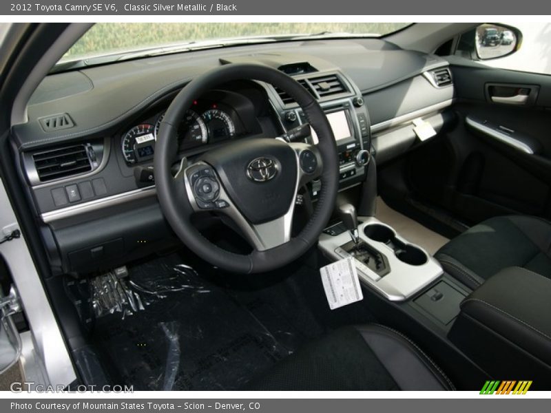 Classic Silver Metallic / Black 2012 Toyota Camry SE V6