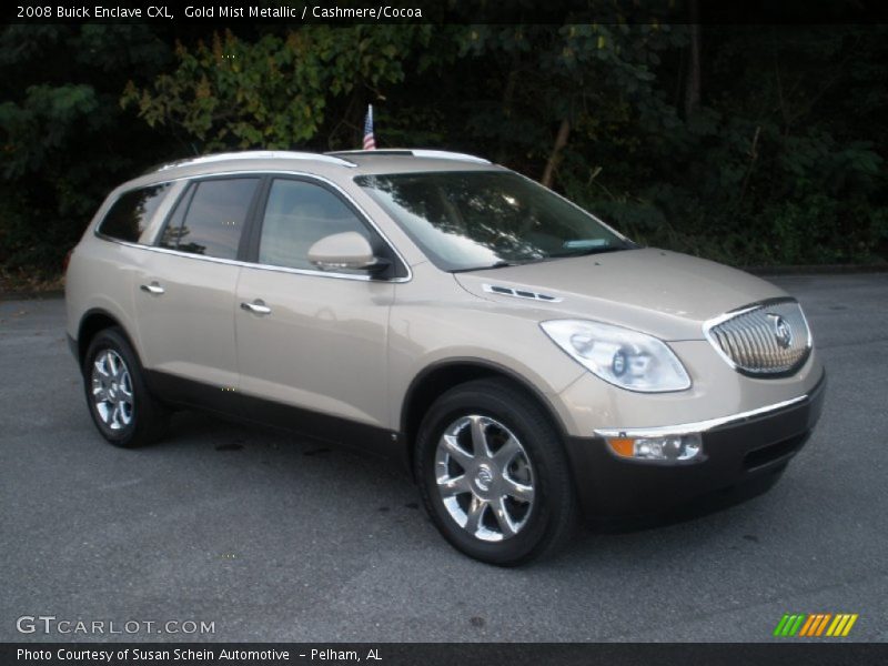 Gold Mist Metallic / Cashmere/Cocoa 2008 Buick Enclave CXL