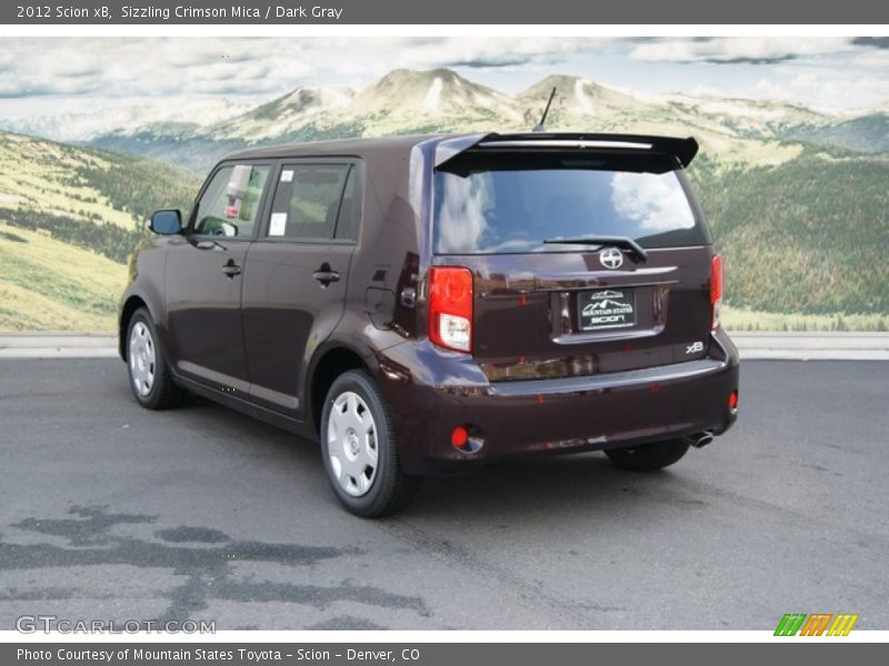Sizzling Crimson Mica / Dark Gray 2012 Scion xB