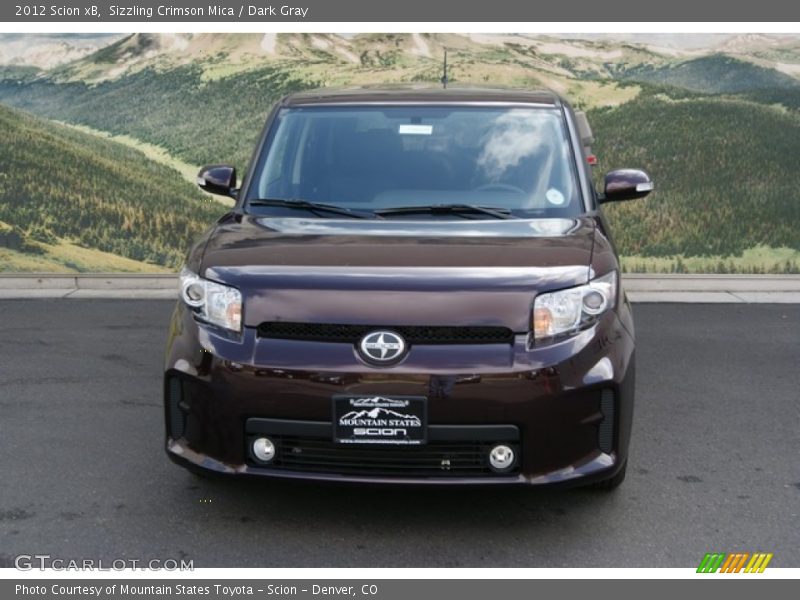 Sizzling Crimson Mica / Dark Gray 2012 Scion xB