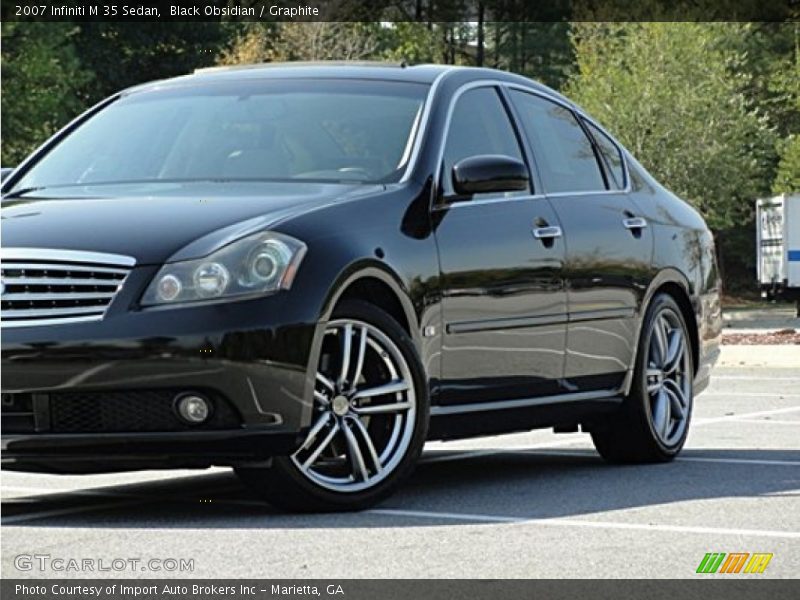 Black Obsidian / Graphite 2007 Infiniti M 35 Sedan