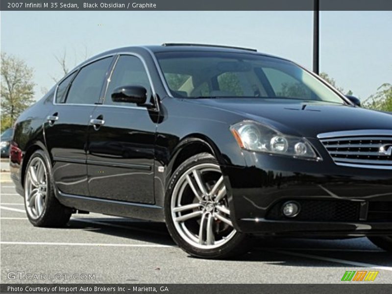 Black Obsidian / Graphite 2007 Infiniti M 35 Sedan