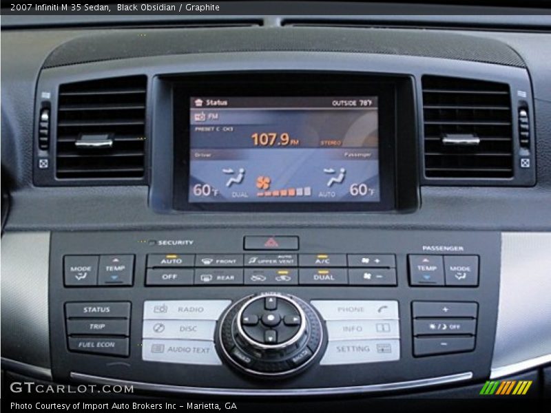 Black Obsidian / Graphite 2007 Infiniti M 35 Sedan
