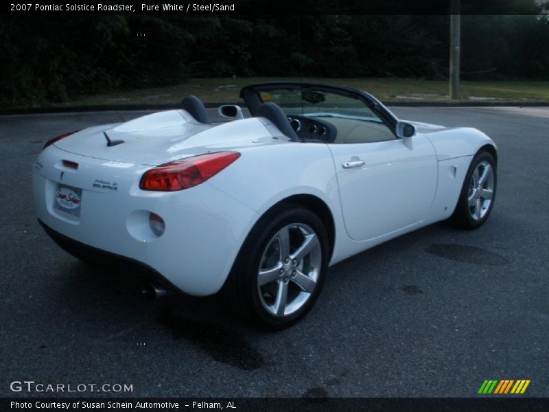 Pure White / Steel/Sand 2007 Pontiac Solstice Roadster