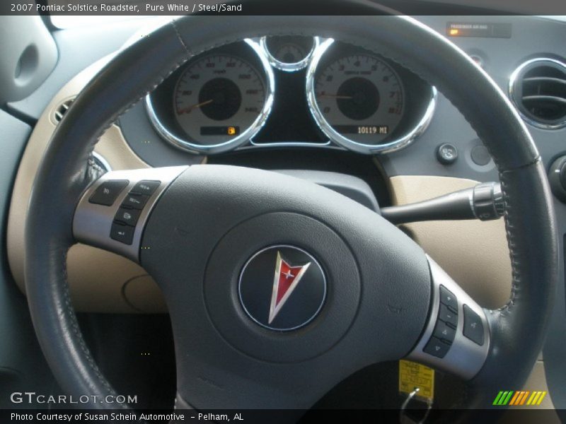 Pure White / Steel/Sand 2007 Pontiac Solstice Roadster