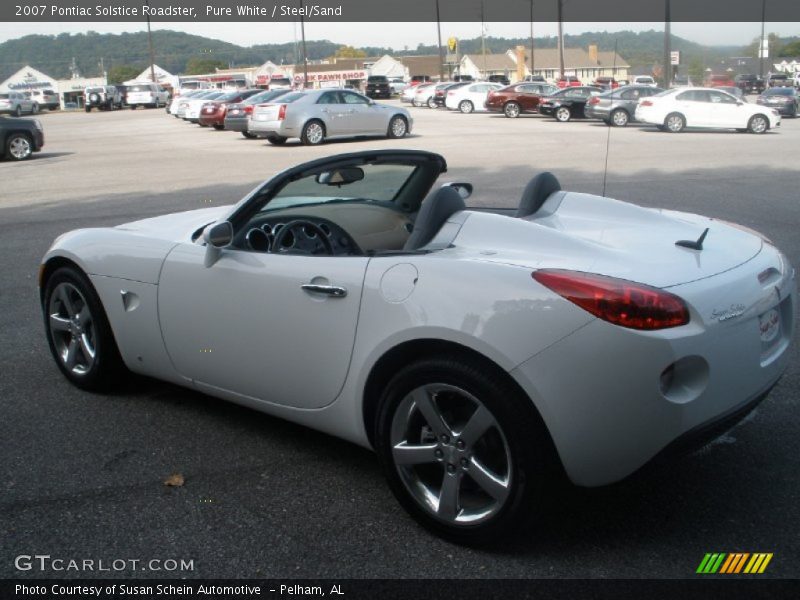 Pure White / Steel/Sand 2007 Pontiac Solstice Roadster