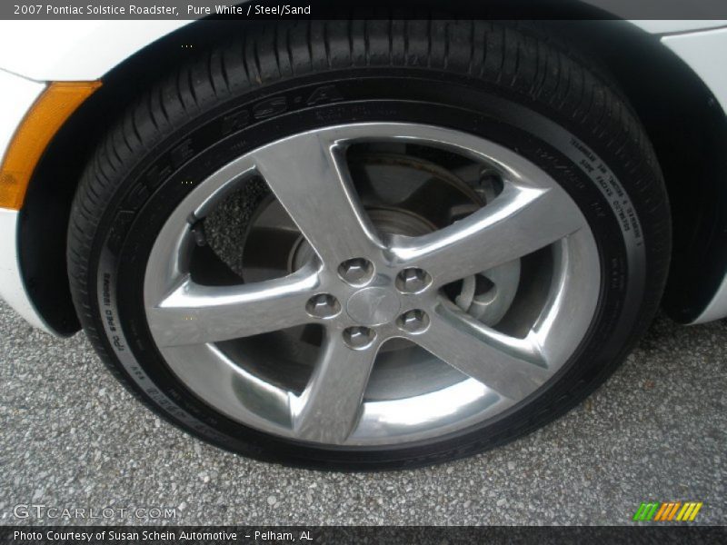 Pure White / Steel/Sand 2007 Pontiac Solstice Roadster
