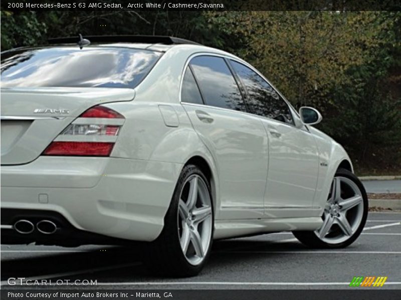 Arctic White / Cashmere/Savanna 2008 Mercedes-Benz S 63 AMG Sedan