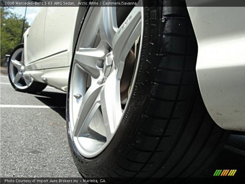 Arctic White / Cashmere/Savanna 2008 Mercedes-Benz S 63 AMG Sedan