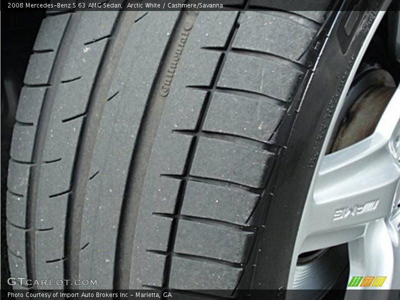 Arctic White / Cashmere/Savanna 2008 Mercedes-Benz S 63 AMG Sedan