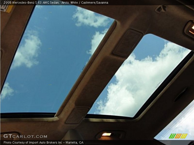 Arctic White / Cashmere/Savanna 2008 Mercedes-Benz S 63 AMG Sedan