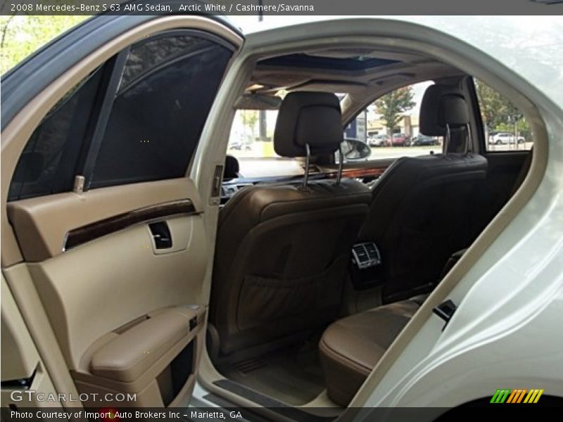 Arctic White / Cashmere/Savanna 2008 Mercedes-Benz S 63 AMG Sedan