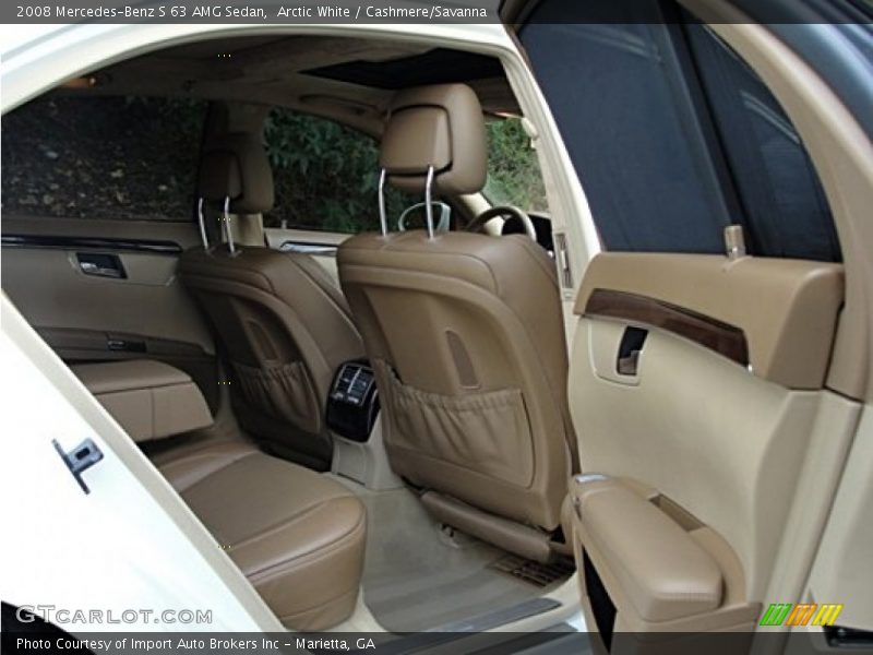 Arctic White / Cashmere/Savanna 2008 Mercedes-Benz S 63 AMG Sedan