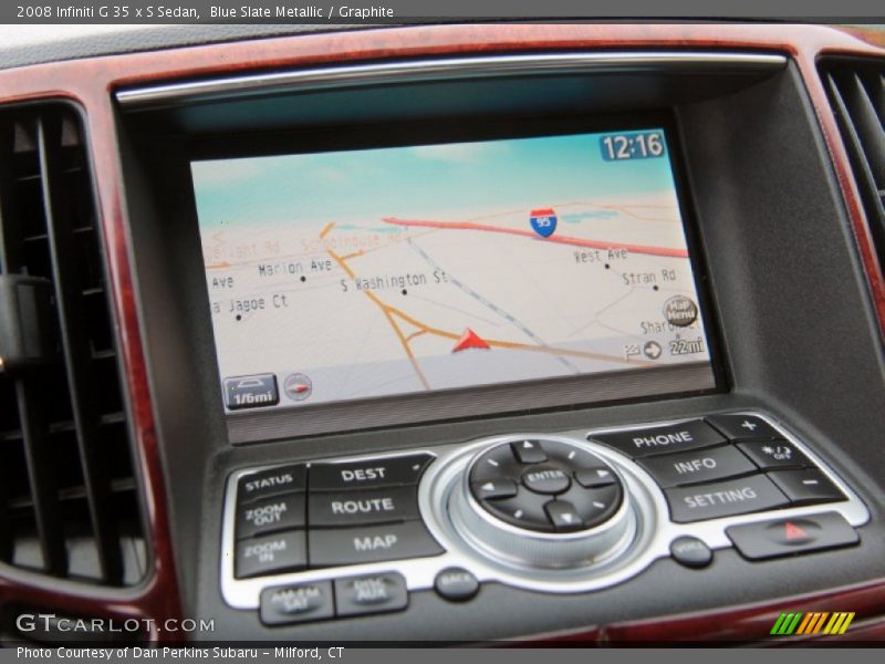 Blue Slate Metallic / Graphite 2008 Infiniti G 35 x S Sedan
