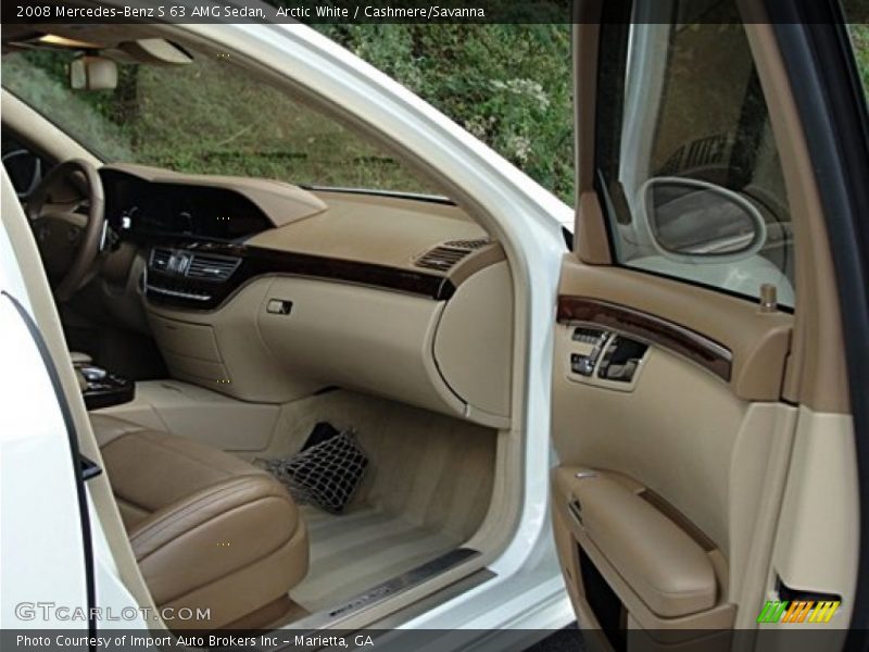 Arctic White / Cashmere/Savanna 2008 Mercedes-Benz S 63 AMG Sedan
